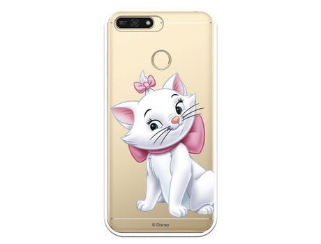 Funda Oficial Disney Marie Silueta transparente para Huawei Y6 2018 - Los Aristogatos