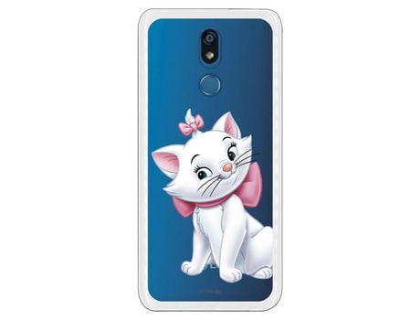 Funda Oficial Disney Marie Silueta transparente para Lg K40 - Los Aristogatos