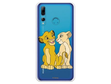 Funda Oficial Disney Simba y Nala transparente para Huawei P Smart Plus 2019 - El Rey León