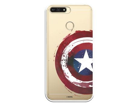 Funda Oficial Escudo Capitan America para Huawei Y6 2018