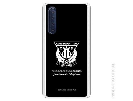 Funda Oficial Leganés escudo blanco sobre fondo negro para Huawei P30