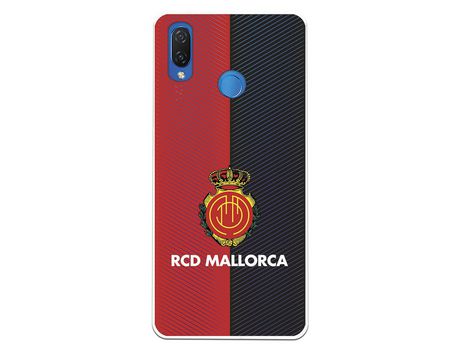 Funda para Huawei P Smart Plus del Mallorca RCD Mallorca Diagonales Transparente - Licencia Oficial RCD Mallorca