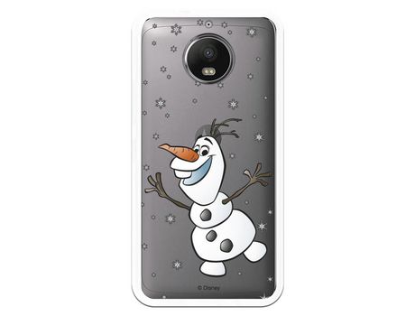 Funda para Motorola Moto G5s Plus Oficial de Disney Olaf Transparente - Frozen