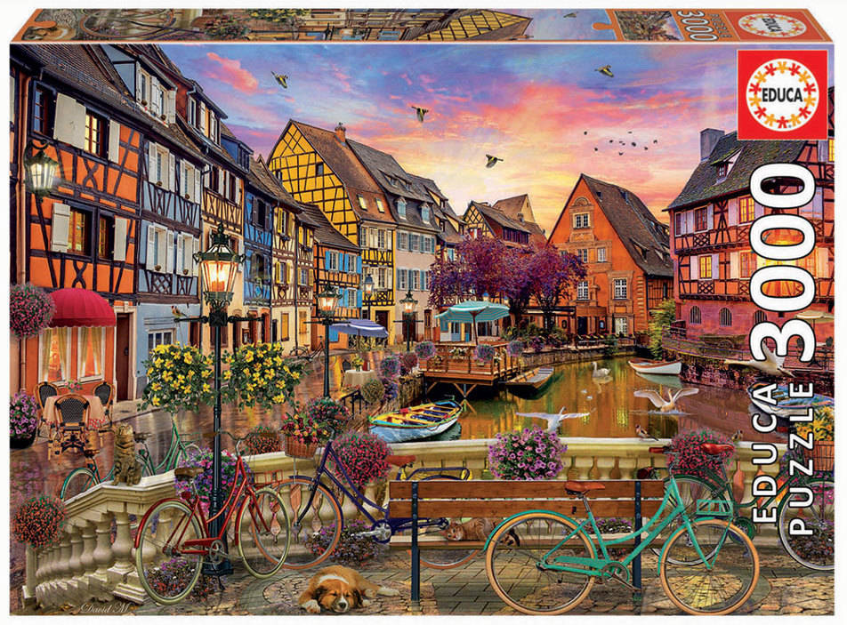 Puzzle EDUCA 3000 Colmar Francia (Edad Mínima: 12 Años - 3000 Piezas)