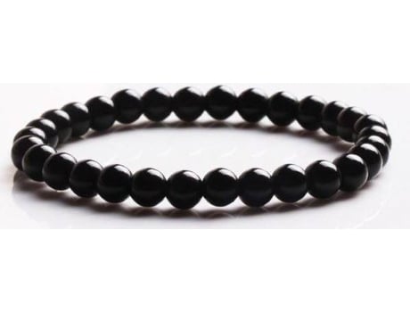 Pulsera Turmalina Negra Polida JRMINERAIS (Piedra - Varias - Talla unica)