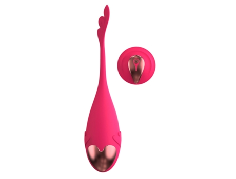 Vibrador de masaje con control remoto inalámbrico de 10 frecuencias para mujeres (rojo) VEANXIN