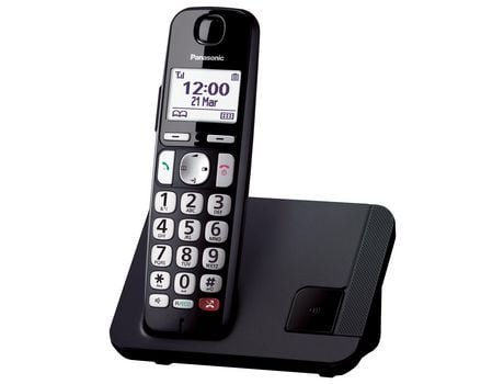 KX-TGE250 Teléfono DECT Identificador de llamadas Negro PANASONIC