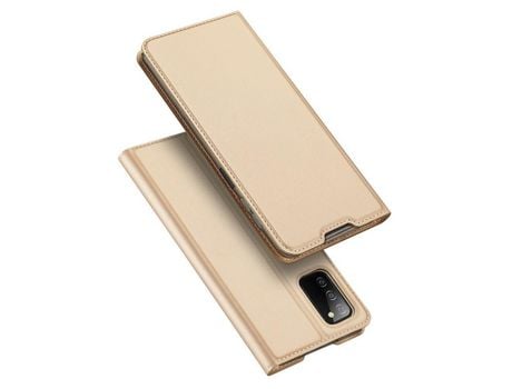 Funda para Samsung Galaxy A03S DUX DUCIS Piel Sintética Dorado