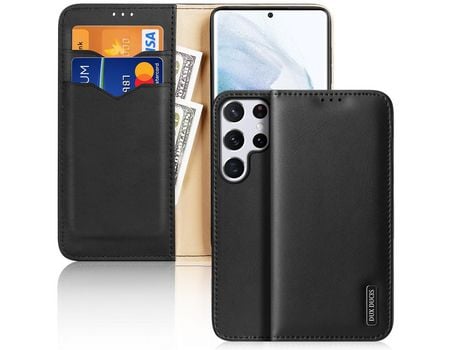 Funda para Samsung Galaxy S22 Ultra DUX DUCIS Piel Sintética Negro