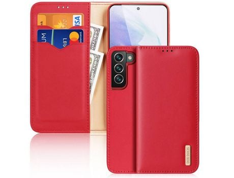 Funda para Samsung Galaxy S22 Plus DUX DUCIS Piel Sintética Rojo