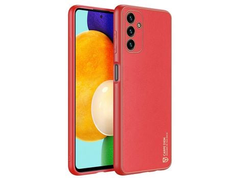 Funda Elegante DUX DUCIS Yolo Em Couro Sintético Ecológico para Samsung Galaxy A13 5G Rojo