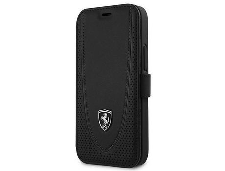 Carcasa iPhone 12 mini Licencia Ferrari Carbono Negro