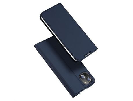 Funda DUX DUCIS Skin Pro Couro Sintético para iPhone 14 Max Azul