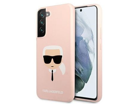 Funda KARL LAGERFELD Klhcs22Mslkhpi S22 + S906 Rosa / Rosa Silicona Karl`S Head