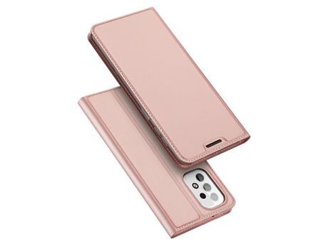 Funda Couro Sintético DUX DUCIS Skin Pro para Samsung Galaxy A23 Rosa