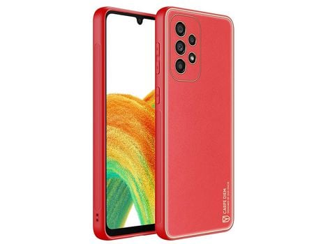 Funda Elegante Feita de Couro Sintético Artificial para Samsung Galaxy A33 5G Rojo. DUX DUCIS Yolo