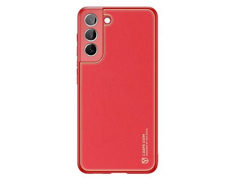 Funda Elegante DUX DUCIS Yolo Em Couro Sintético Ecológico para Samsung Galaxy S22 + S22 Plus Rojo