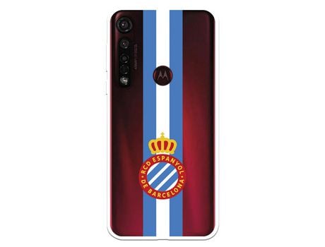 Funda para Motorola Moto G8 Plus del RCD Espanyol Escudo Albiceleste Escudo Albiceleste - Licencia Oficial RCD Espanyol