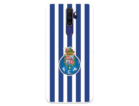 Funda para Oppo A9 2020 del Futebol Club Oporto Escudo Rayas - Licencia Oficial Futebol Club Oporto