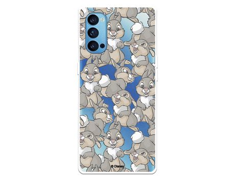 Funda para Oppo Reno4 5G Oficial de Disney Tambor Patrones - Bambi