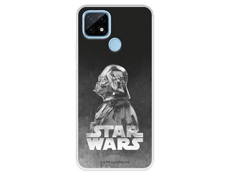 Funda para Realme C21 Oficial de Star Wars Darth Vader Fondo negro - Star Wars