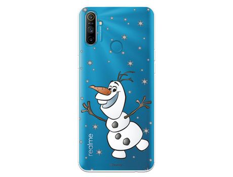 Funda para Realme C3 Oficial de Disney Olaf Transparente - Frozen