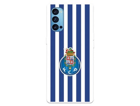 Funda para Oppo Reno4 5G del Futebol Club Oporto Escudo Rayas - Licencia Oficial Futebol Club Oporto