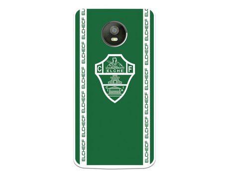 Funda para Motorola Moto E4 Plus del Elche CF Escudo Fondo Verde Escudo Fondo Verde - Licencia Oficial Elche CF