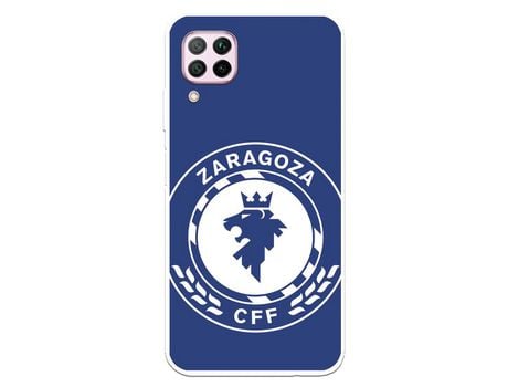 Funda para Huawei P40 Lite del Zaragoza CF Femenino Escudo Grande Fondo Azul - Licencia Oficial Zaragoza CF Femenino