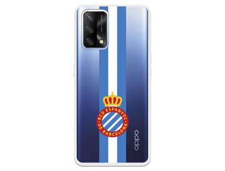 Funda para Oppo A74 4G del RCD Espanyol Escudo Albiceleste Escudo Albiceleste - Licencia Oficial RCD Espanyol