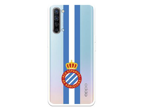 Funda para Oppo Find X2 Lite del RCD Espanyol Escudo Albiceleste Escudo Albiceleste - Licencia Oficial RCD Espanyol