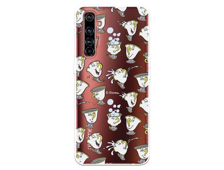 Funda para Realme X50 Pro Oficial de Disney Chip Potts Siluetas - La Bella y la Bestia