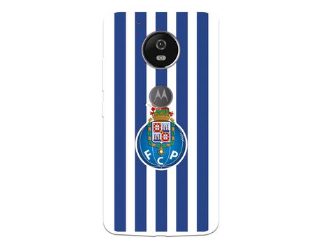 Funda para Motorola Moto G5 del Futebol Club Oporto Escudo Rayas - Licencia Oficial Futebol Club Oporto