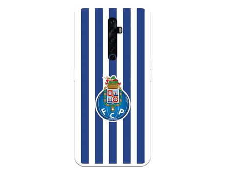 Funda para Oppo Reno2 Z del Futebol Club Oporto Escudo Rayas - Licencia Oficial Futebol Club Oporto