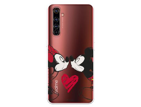 Funda para Realme X50 Pro Oficial de Disney Mickey y Minnie Beso - Clássicos Disney