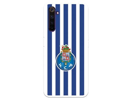 Funda para Realme 6 Pro del Futebol Club Oporto Escudo Rayas - Licencia Oficial Futebol Club Oporto