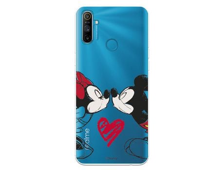 Funda para Realme C3 Oficial de Disney Mickey y Minnie Beso - Clássicos Disney