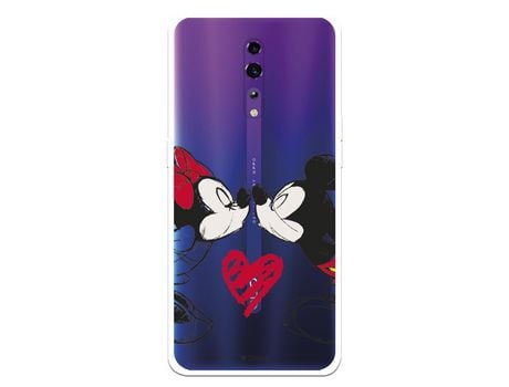 Funda para Oppo Reno Z Oficial de Disney Mickey y Minnie Beso - Clássicos Disney