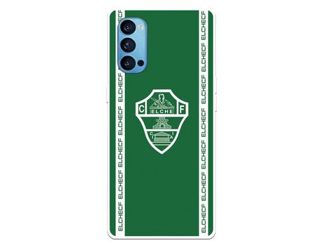 Funda para Oppo Reno4 5G del Elche CF Escudo Fondo Verde Escudo Fondo Verde - Licencia Oficial Elche CF