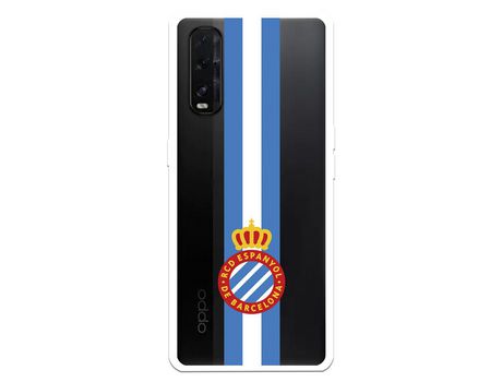 Funda para Oppo Find X2 del RCD Espanyol Escudo Albiceleste Escudo Albiceleste - Licencia Oficial RCD Espanyol