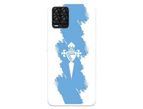 Funda para Realme 8 del Celta Escudo Trazo Azul - Licencia Oficial RC Celta