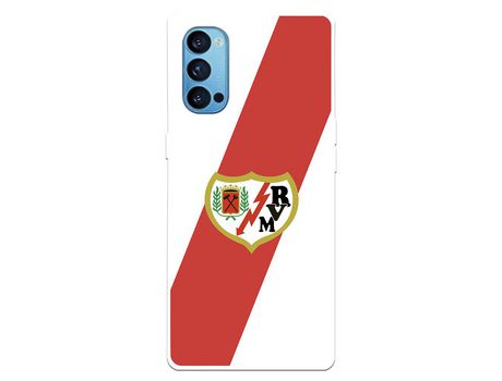 Funda para Oppo Reno4 5G del Rayo Vallecano Escudo - Licencia Oficial Rayo Vallecano