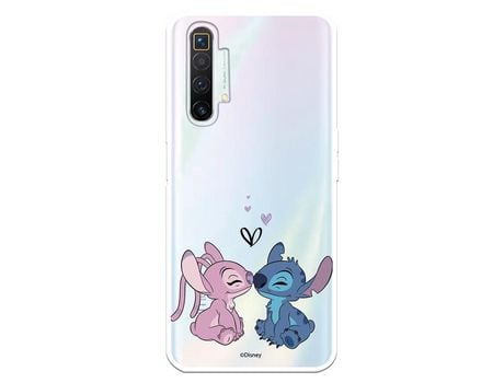 Funda para Realme X2 Oficial de Disney Angel & Stitch Beso - Lilo & Stitch