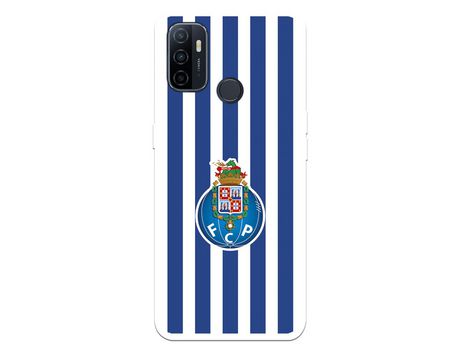 Funda para Oppo A53 del Futebol Club Oporto Escudo Rayas - Licencia Oficial Futebol Club Oporto