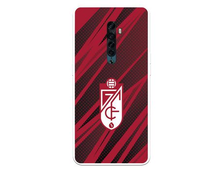 Funda para Oppo Reno2 del Granada CF Escudo -Rojas y Negras Escudo -Rojas y Negras - Licencia Oficial Granada CF