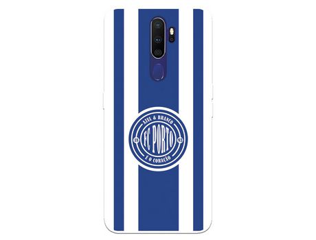 Funda para Oppo A9 2020 del Futebol Club Oporto Escudo Escudo y Rayas - Licencia Oficial Futebol Club Oporto