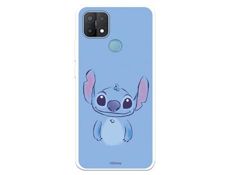 Funda para Oppo A15 Oficial de Disney Stitch Azul - Lilo & Stitch