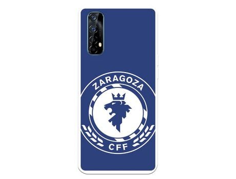 Funda para Realme 7 del Zaragoza CF Femenino Escudo Grande Fondo Azul - Licencia Oficial Zaragoza CF Femenino