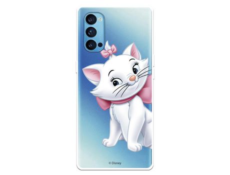 Funda para Oppo Reno4 5G Oficial de Disney Marie Silueta - Los Aristogatos