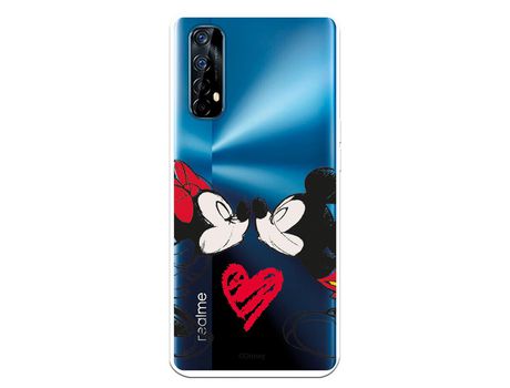 Funda para Realme 7 Oficial de Disney Mickey y Minnie Beso - Clássicos Disney